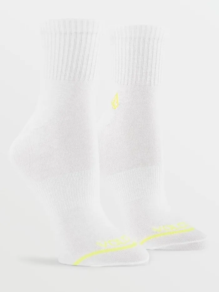Womens Socks Volcom The New Crew 3 Pack Socks 8211 Assorted Colors