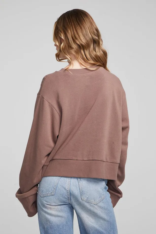 Womens Tops Chaser Brand Abstract Beach Pullover