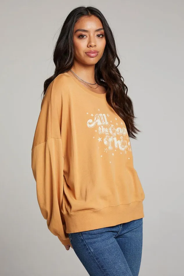 Womens Tops Chaser Brand All The Good Things Pullover