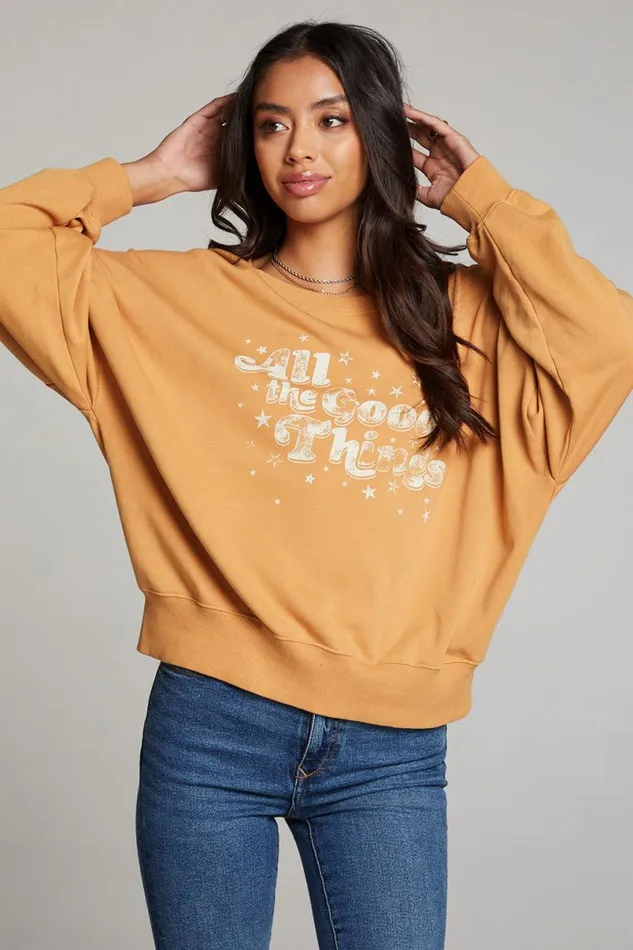 Womens Tops Chaser Brand All The Good Things Pullover