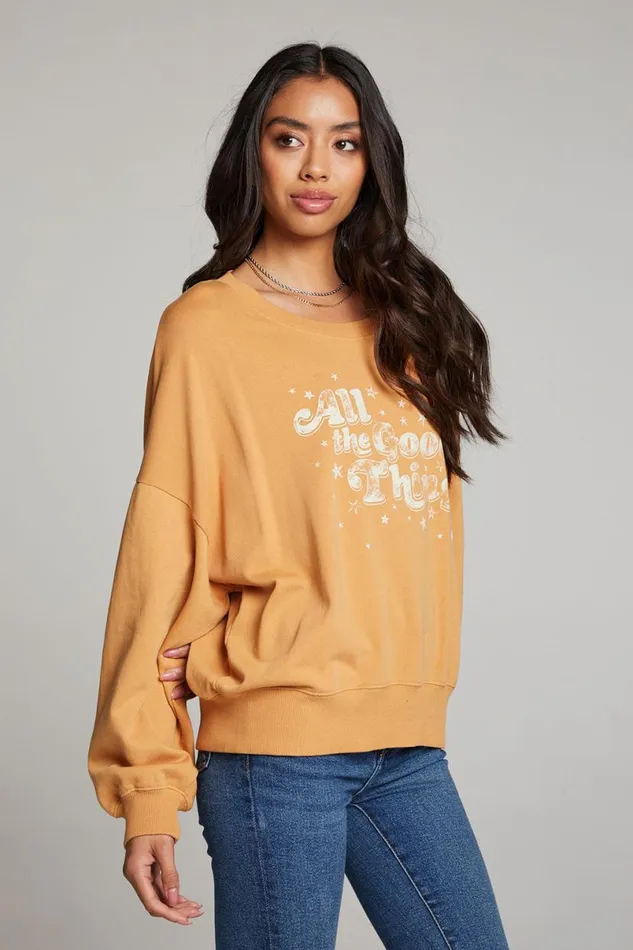 Womens Tops Chaser Brand All The Good Things Pullover