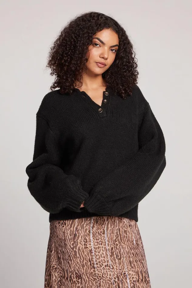 Womens Tops Chaser Brand Church Licorice Long Sleeve