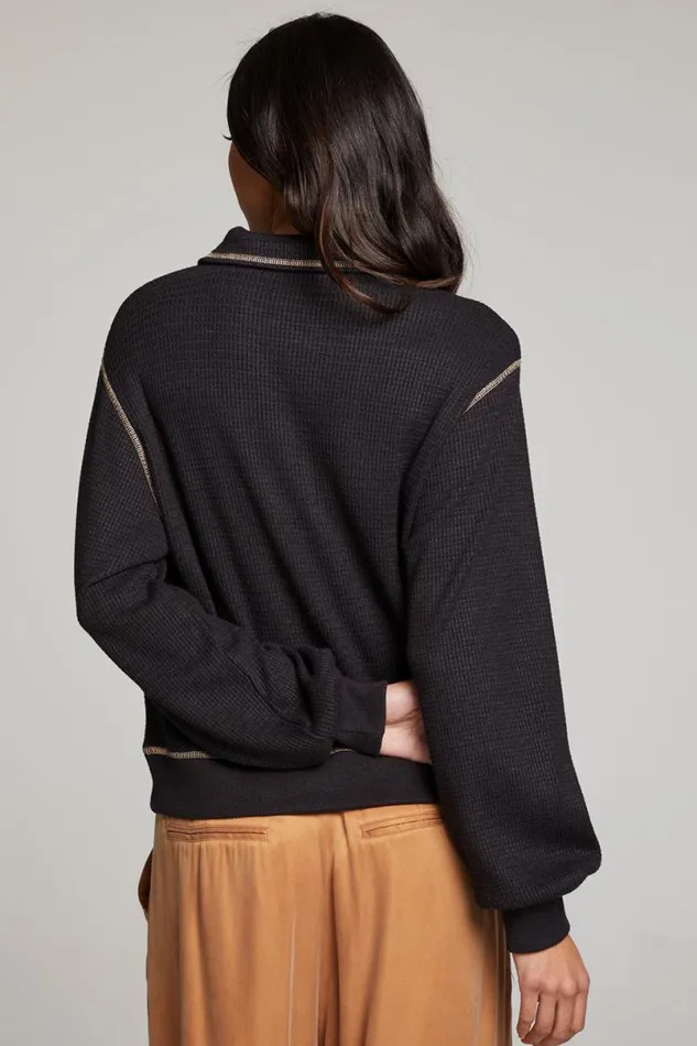 Womens Tops Chaser Brand Church Licorice Long Sleeve
