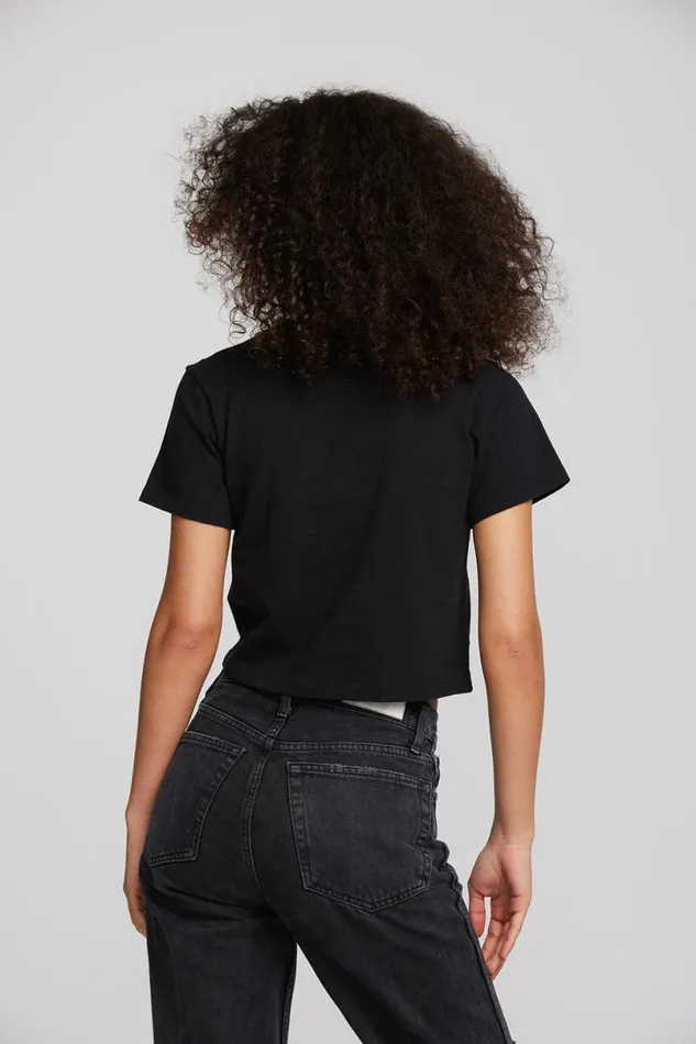 Womens Tops Chaser Brand Coast Cotton Jersey Mockneck Tee With Rib