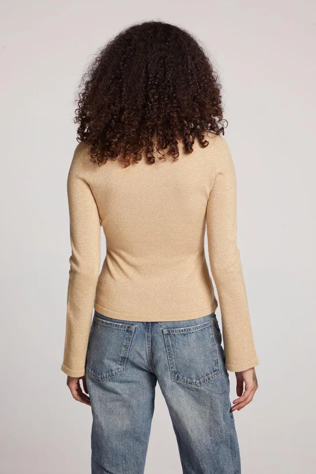 Womens Tops Chaser Brand Copala Toasted Coconut Long Sleeve