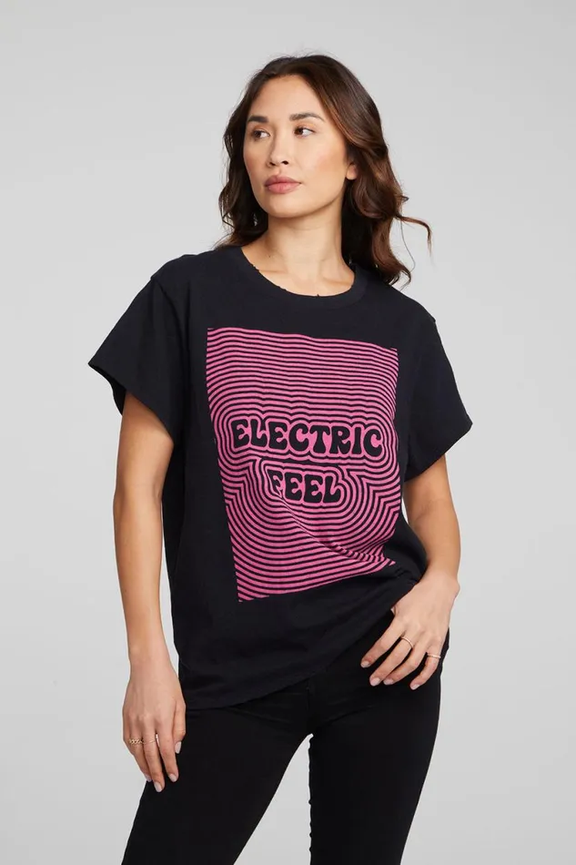 Womens Tops Chaser Brand Electric Feel Tee