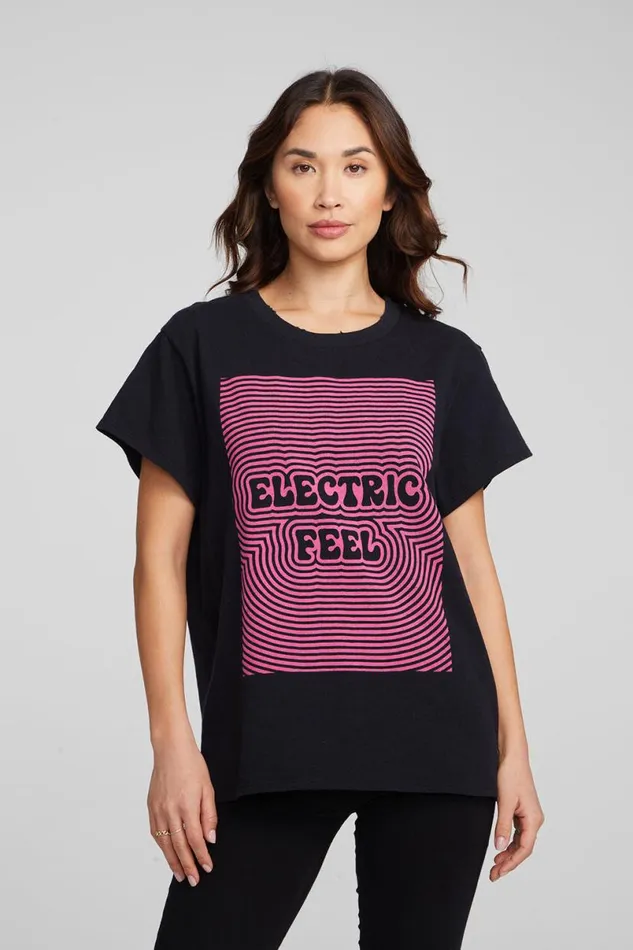 Womens Tops Chaser Brand Electric Feel Tee