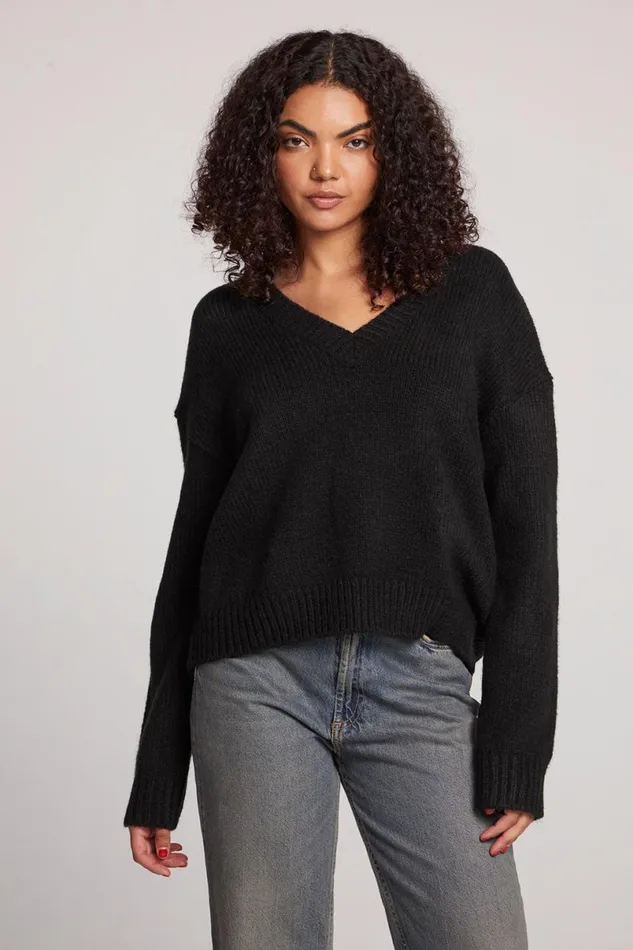 Womens Tops Chaser Brand Ginger Licorice Long Sleeve