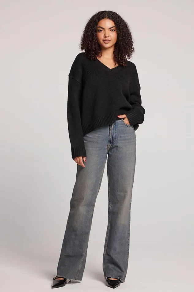 Womens Tops Chaser Brand Ginger Licorice Long Sleeve