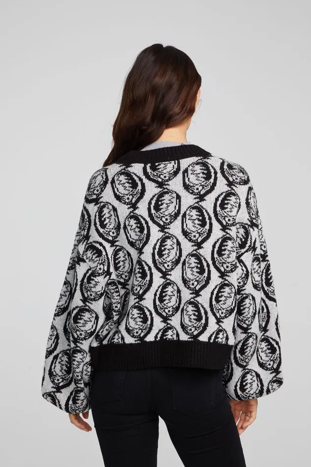 Womens Tops Chaser Brand Grateful Dead Steal Your Face Cardigan