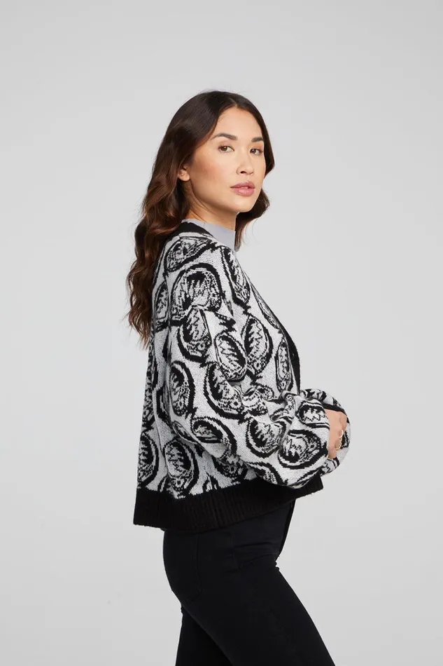 Womens Tops Chaser Brand Grateful Dead Steal Your Face Cardigan