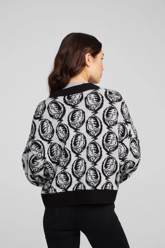 Womens Tops Chaser Brand Grateful Dead Steal Your Face Cardigan