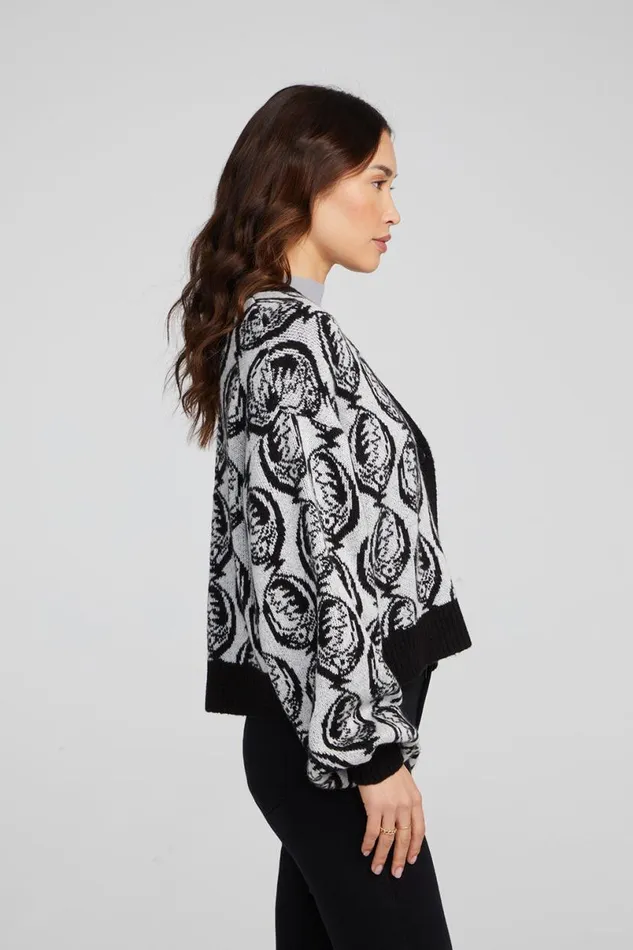 Womens Tops Chaser Brand Grateful Dead Steal Your Face Cardigan