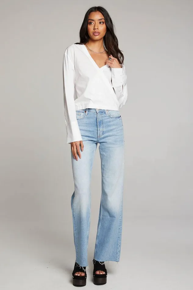Womens Tops Chaser Brand Haleyy White Blouse