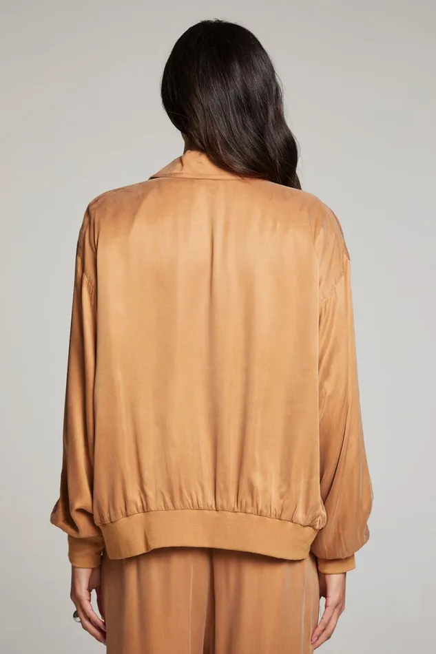 Womens Tops Chaser Brand Johnny Toffee Zip Up Jacket