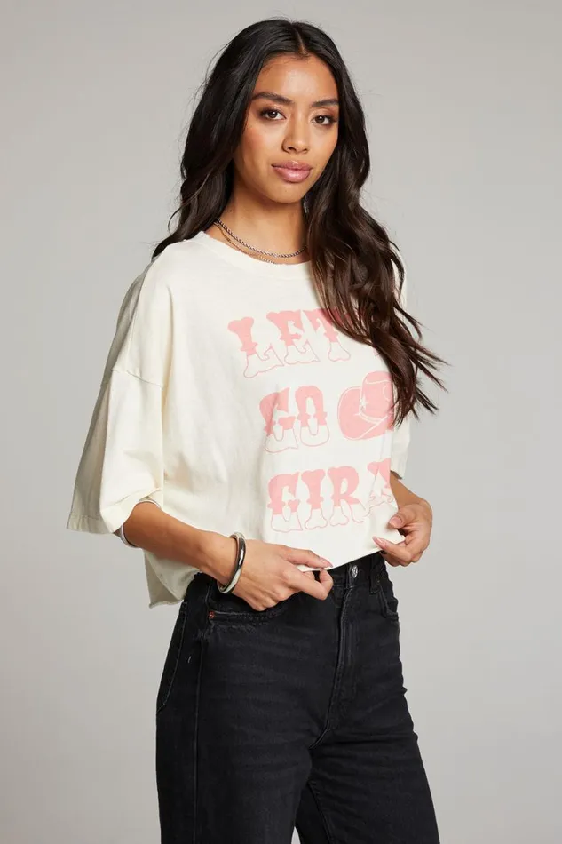 Womens Tops Chaser Brand Let039s Go Girls Tee