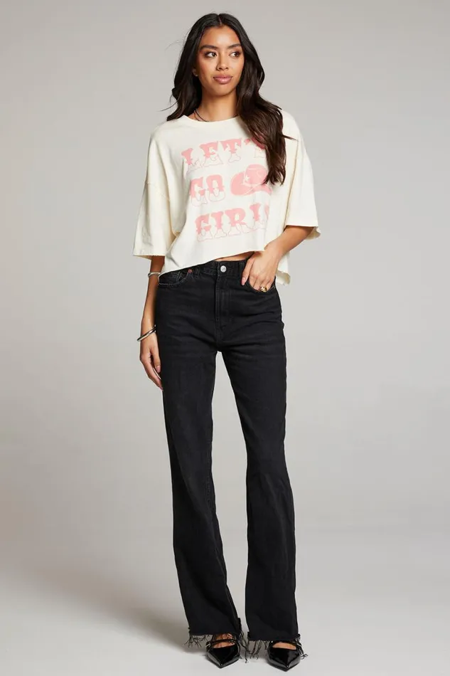 Womens Tops Chaser Brand Let039s Go Girls Tee