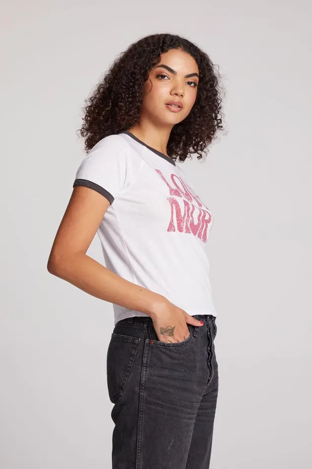 Womens Tops Chaser Brand Love More Tee