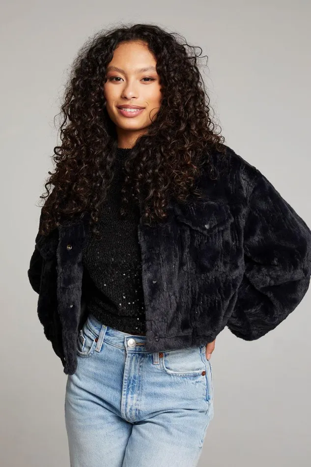 Womens Tops Chaser Brand Minnie Licorice Jacket