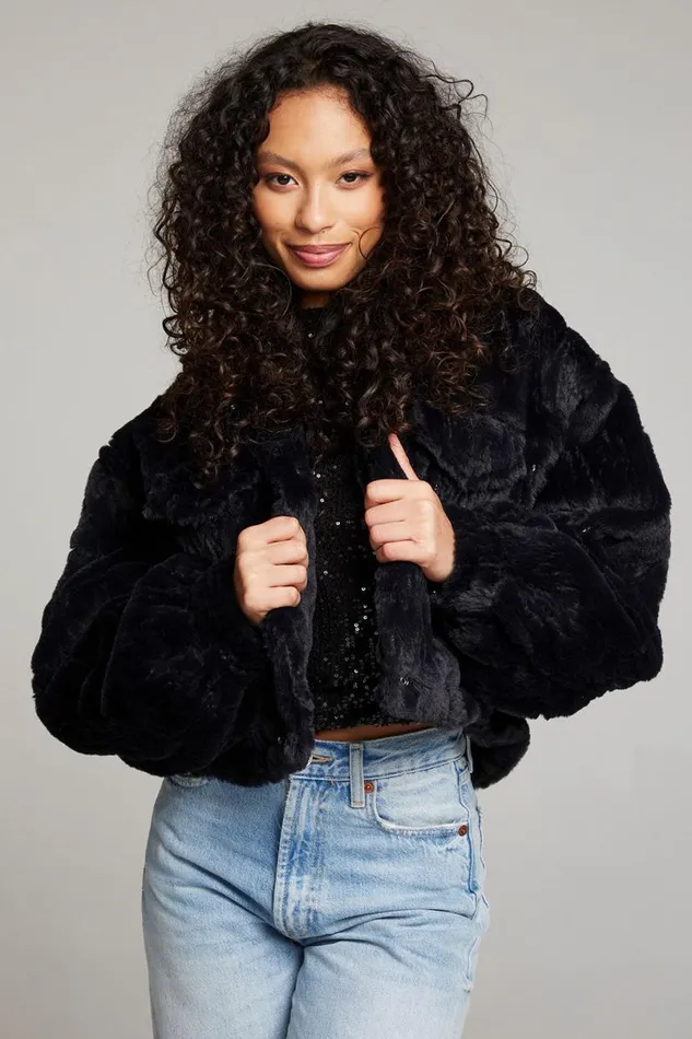 Womens Tops Chaser Brand Minnie Licorice Jacket