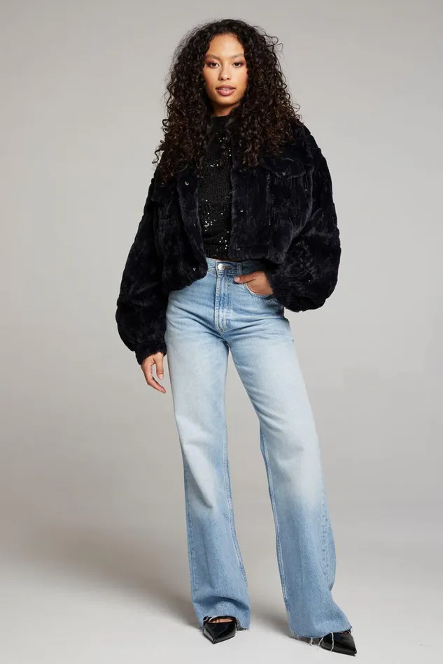 Womens Tops Chaser Brand Minnie Licorice Jacket