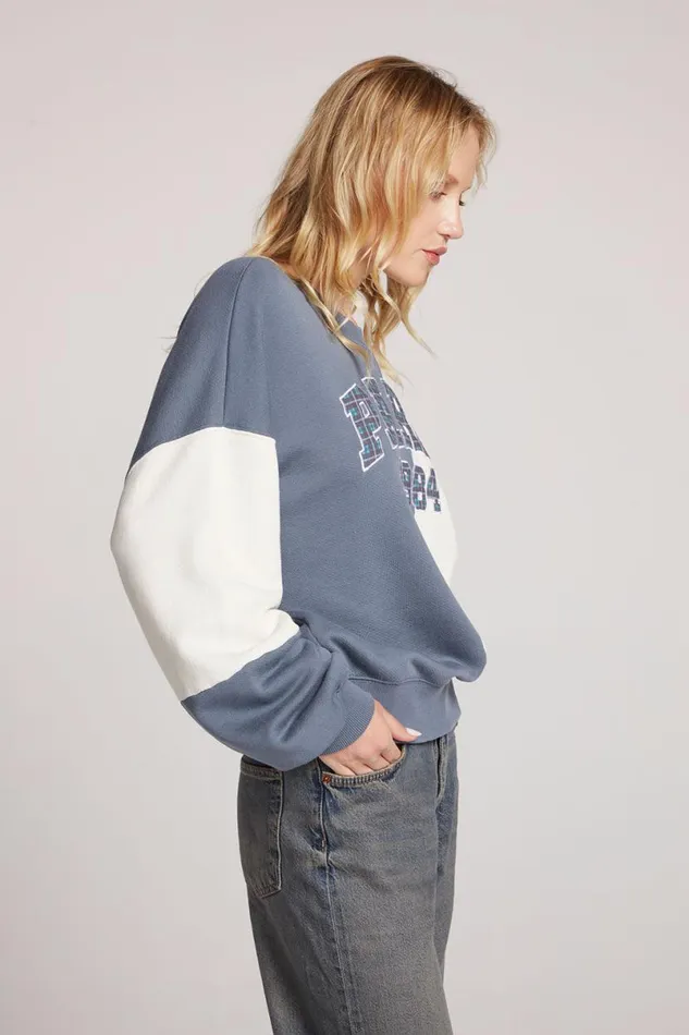 Womens Tops Chaser Brand Plaid Paris Colorblock