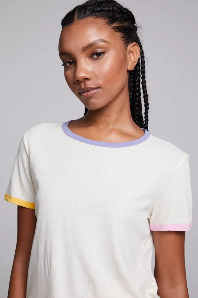 Womens Tops Chaser Brand Praiano Vanilla Tee