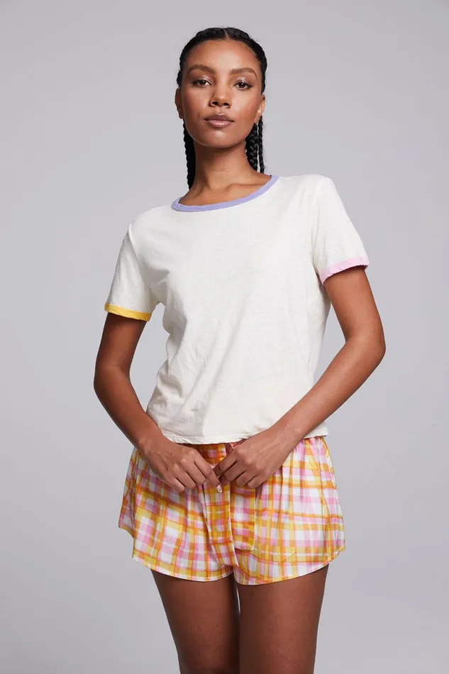 Womens Tops Chaser Brand Praiano Vanilla Tee