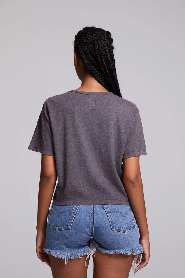 Womens Tops Chaser Brand Servino True Black Tee