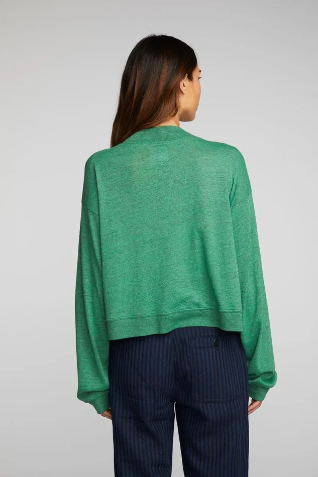 Womens Tops Chaser Brand Triblend Half Zip Pullover With Rib
