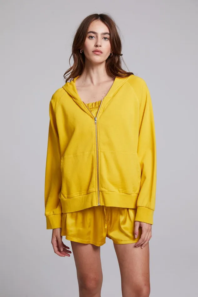 Womens Tops Chaser Brand Yaro Mimosa Zip Up Sweatshirt