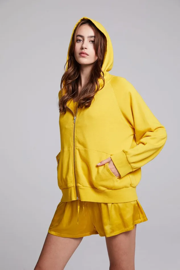 Womens Tops Chaser Brand Yaro Mimosa Zip Up Sweatshirt