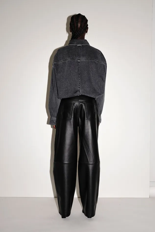 Wonhundred Trousers Women Kelly Leather 8211 Black
