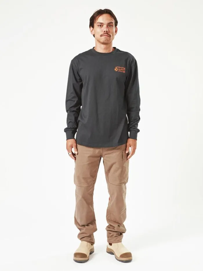 Workwear Shirts and Flannels Volcom Workwear Long Sleeve Tee 8211 Black