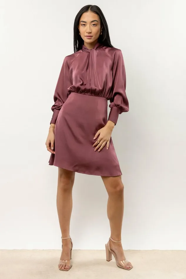 Wynter Mini Dress In Purple 8211 FINAL SALE Purple Women Bohme Dresses
