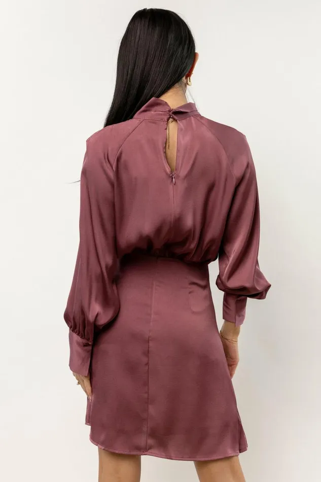 Wynter Mini Dress In Purple 8211 FINAL SALE Purple Women Bohme Dresses