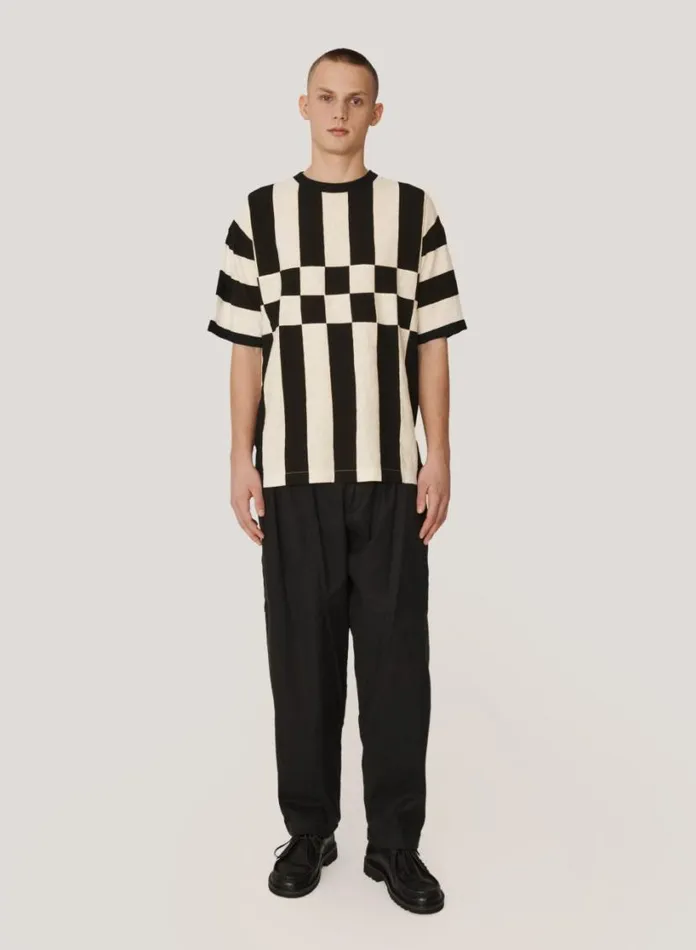 YMC Creole Peg Cotton Twill Trousers Black Mens Trousers