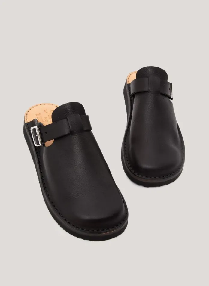 YMC Fracap X Sabot Mules Black Mens Footwear