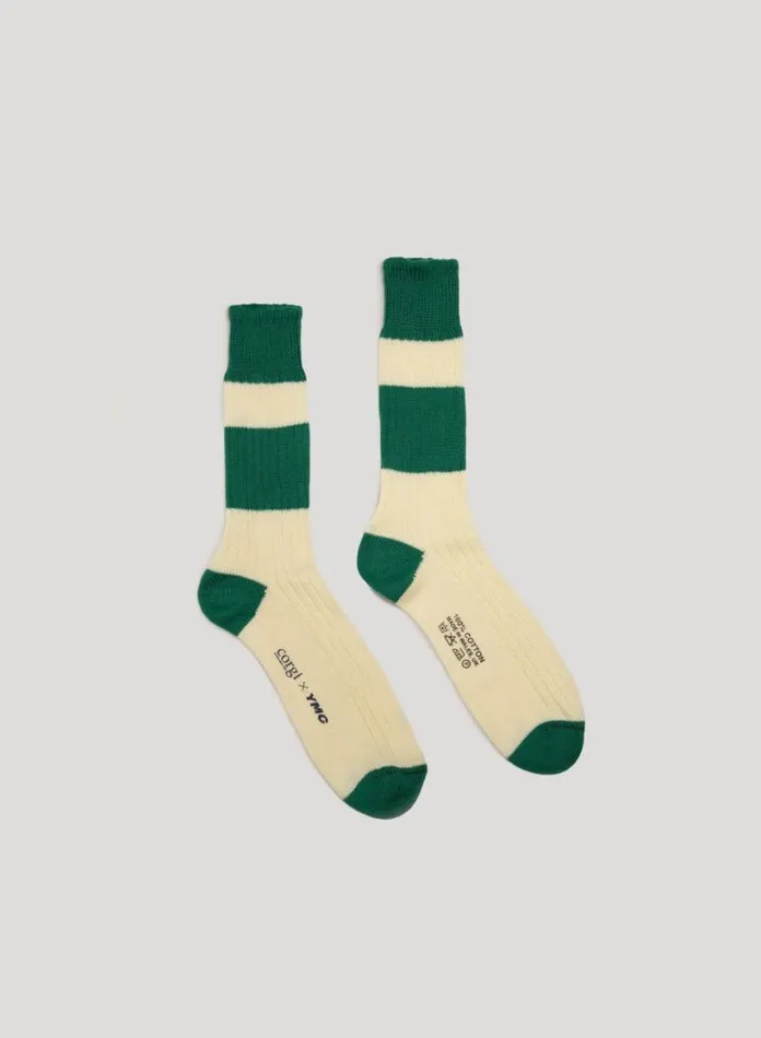 YMC Sport Sock Green Mens Socks