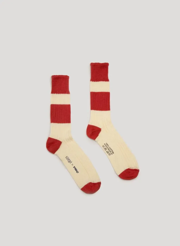 YMC Sport Sock Red Womens Socks