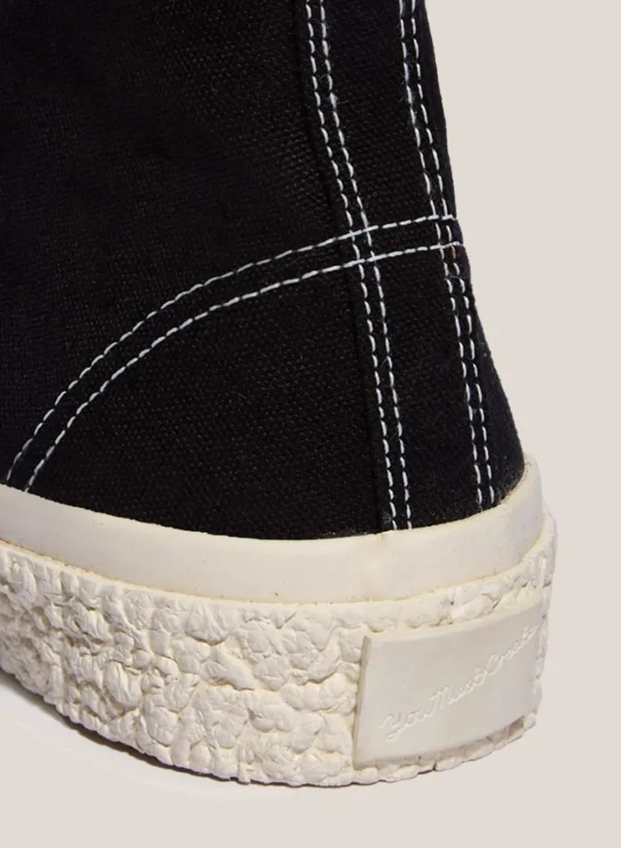 YMC Vulcanised High Top Sneakers Black Womens Footwear