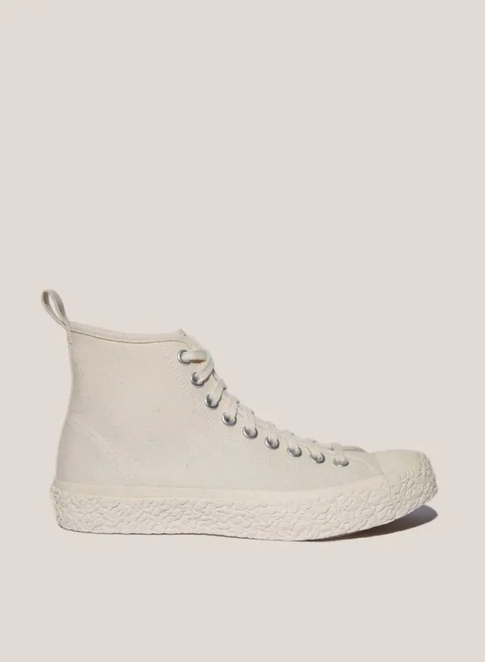 YMC Vulcanised High Top Sneakers Off White Mens Footwear