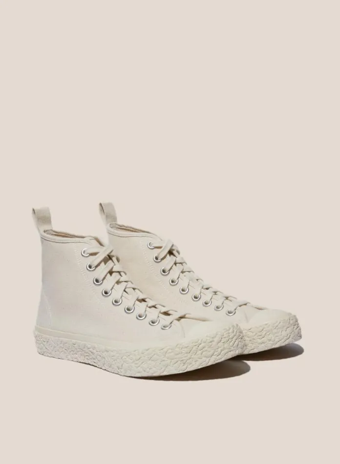 YMC Vulcanised High Top Sneakers Off White Mens Footwear