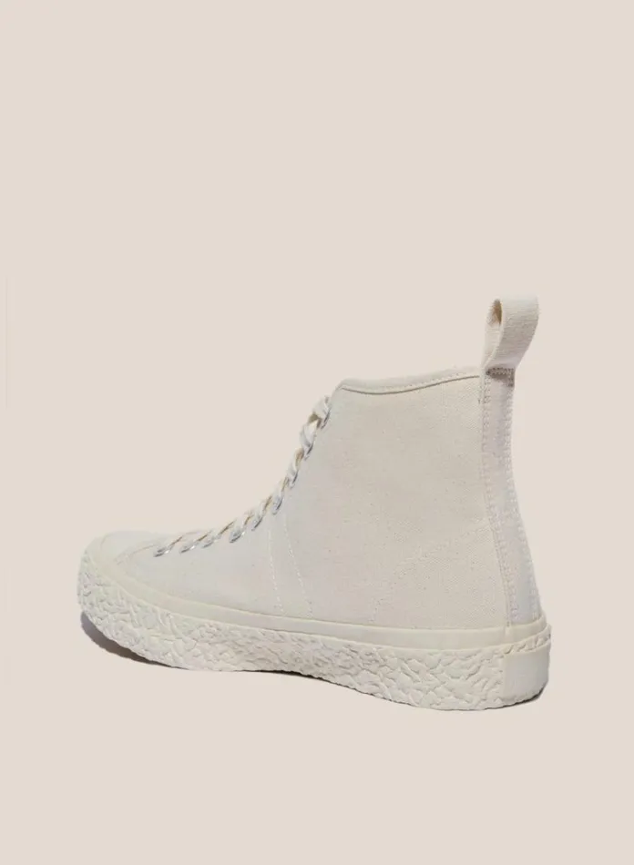 YMC Vulcanised High Top Sneakers Off White Mens Footwear