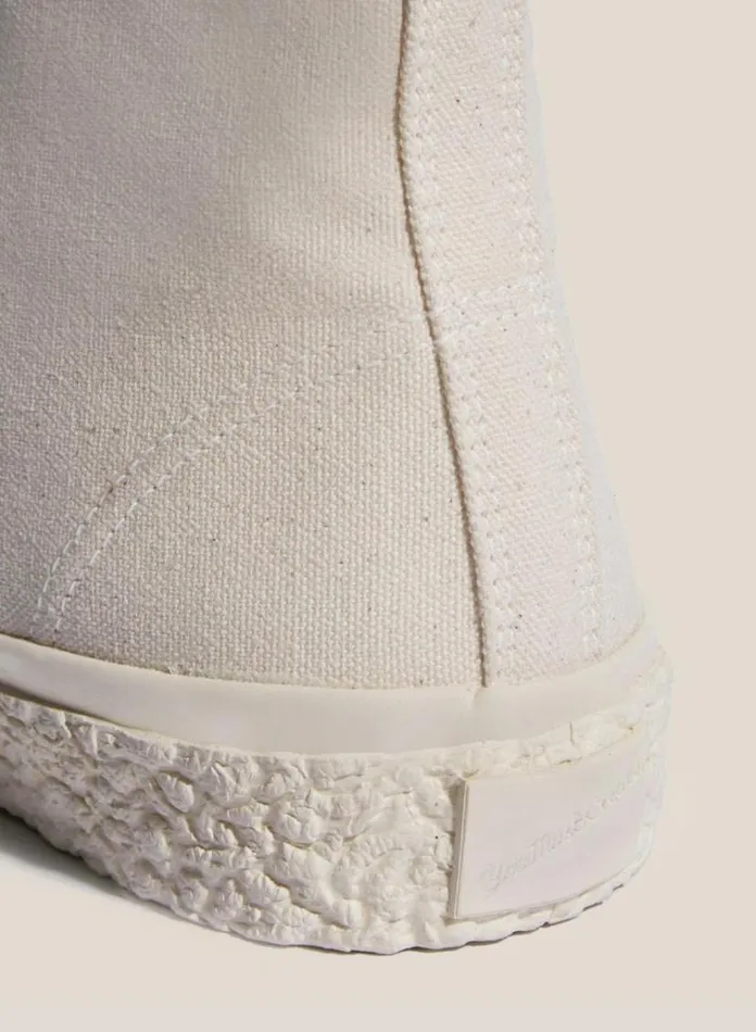 YMC Vulcanised High Top Sneakers Off White Mens Footwear