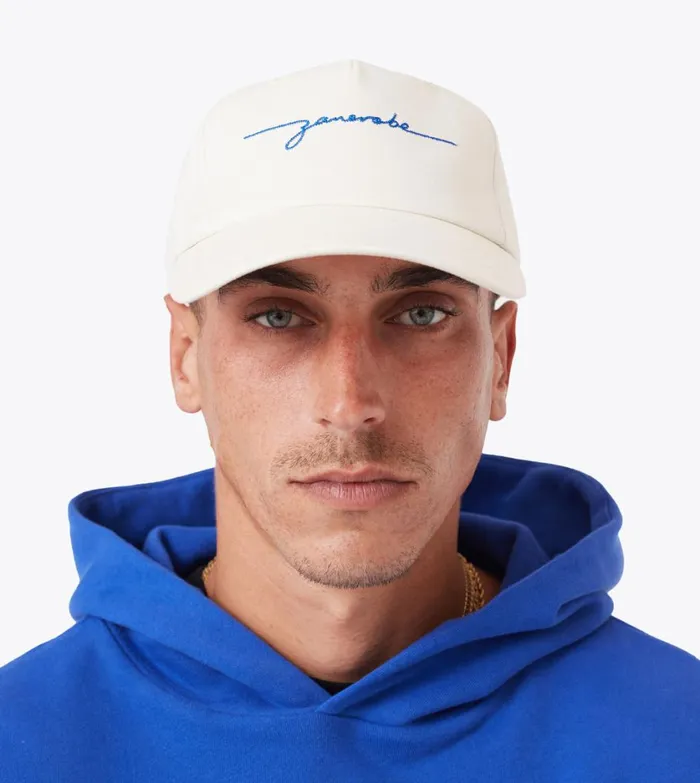 Zanerobe Accessories Men Script Snapback Vintage White