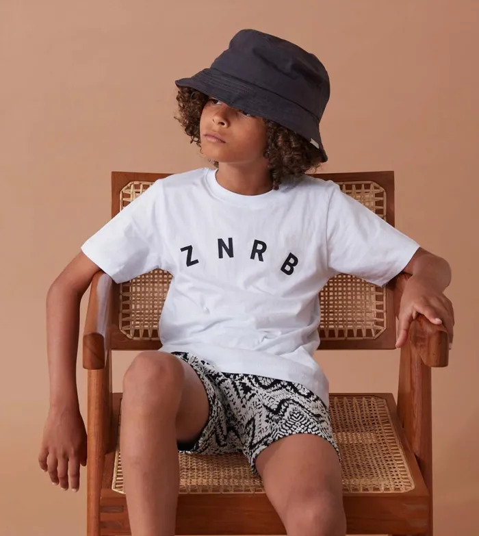 Zanerobe Kids Men Kids ZNRB Box Tee White