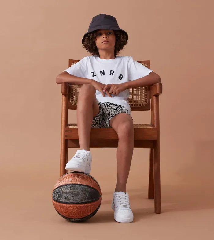 Zanerobe Kids Men Kids ZNRB Box Tee White