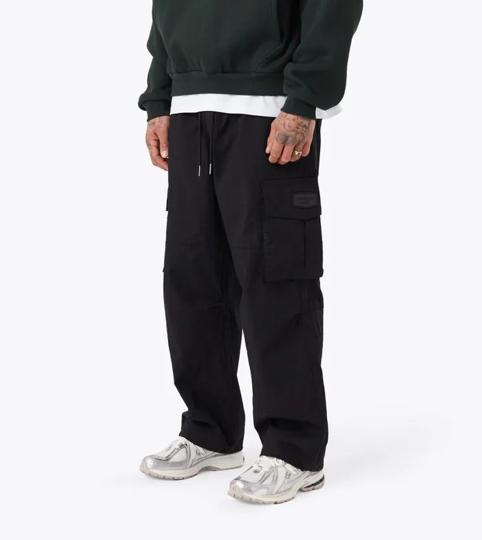 Zanerobe Pants Men Parachute Pant Black