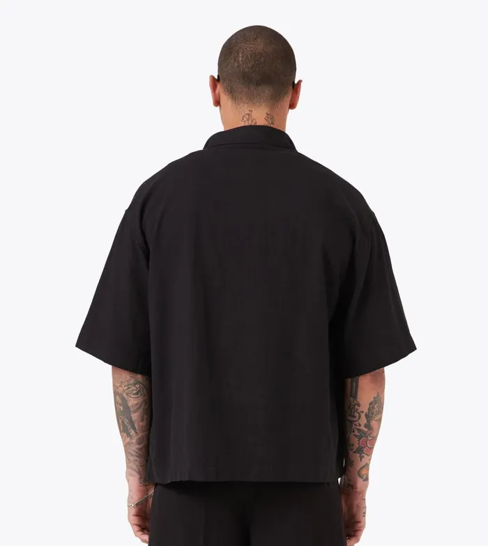 Zanerobe Shirts Men Box Crop Shirt Black
